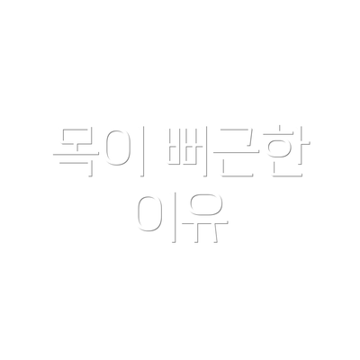 목이 뻐근한 이유