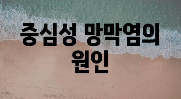 중심성 망막염의 원인