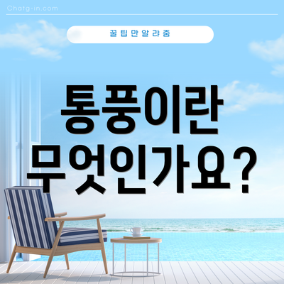 통풍이란 무엇인가요?
