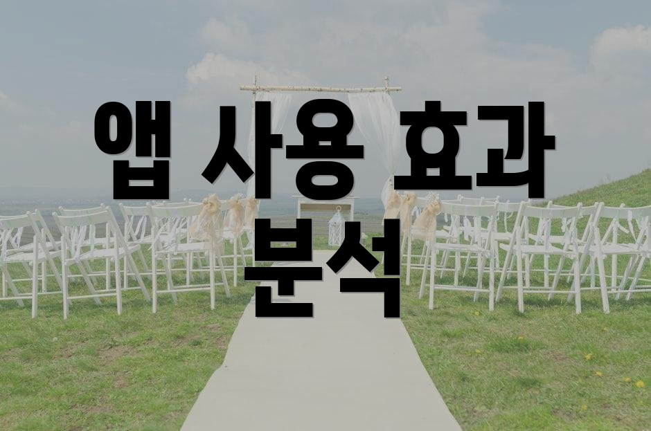 앱 사용 효과 분석
