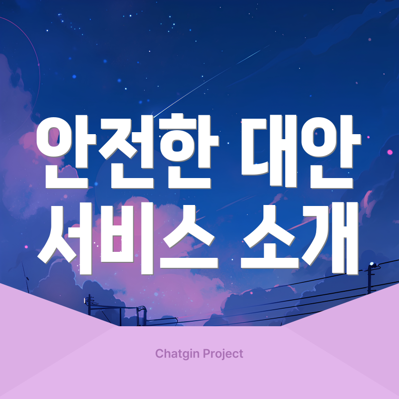 안전한 대안 서비스 소개