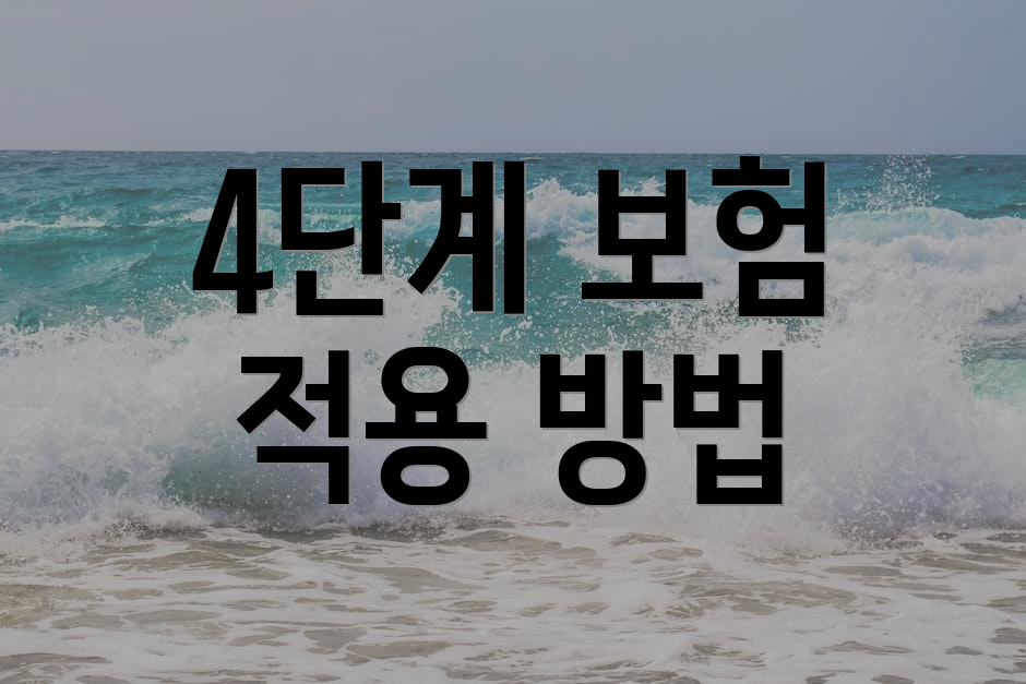 4단계 보험 적용 방법