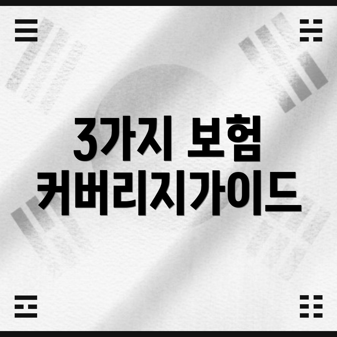 3가지 보험 커버리지가이드