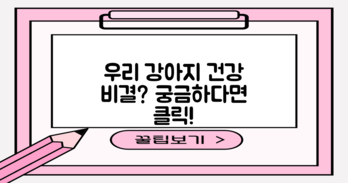 우리 강아지, 더 건강해질 수 있을까?