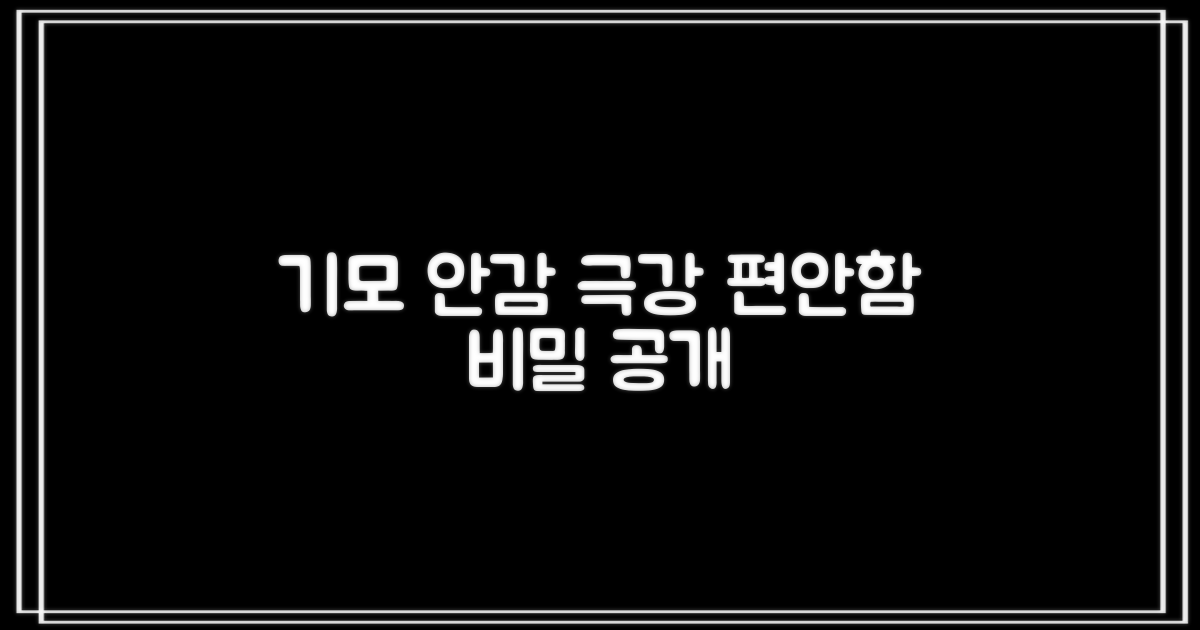 편안함 끝판왕: 기모 안감의 비밀