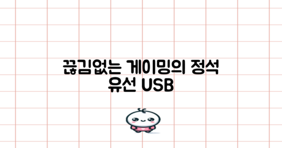 유선 USB, 끊김 없는 게이밍 경험