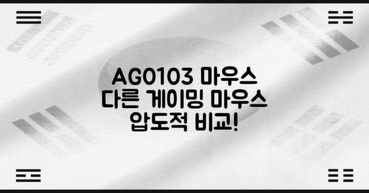 AG0103, 다른 게이밍 마우스와 비교