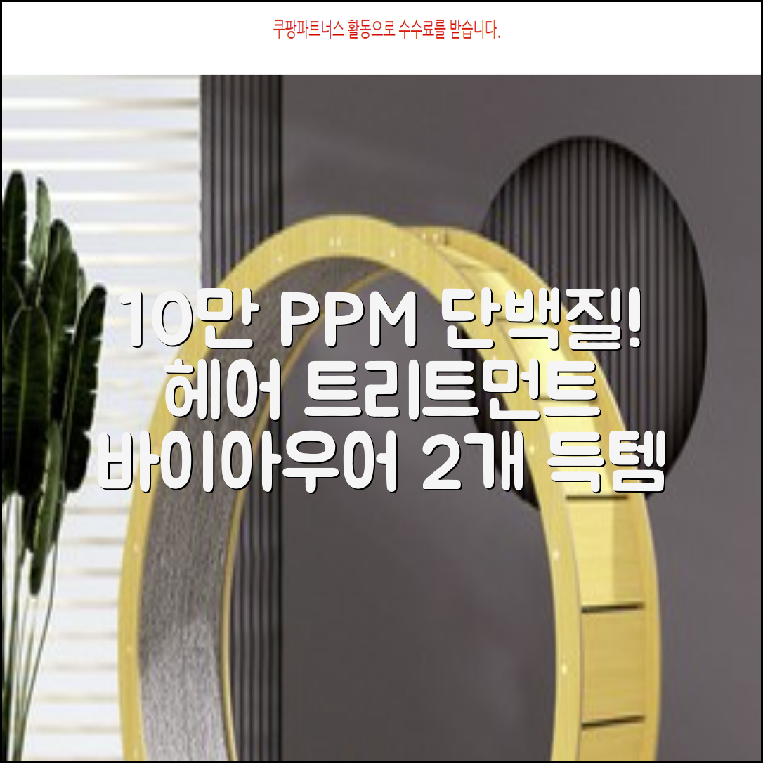 바이아우어 10만 PPM 단백질 맥주효모 헤어트리트먼트, 1L, 2개 추천 리뷰