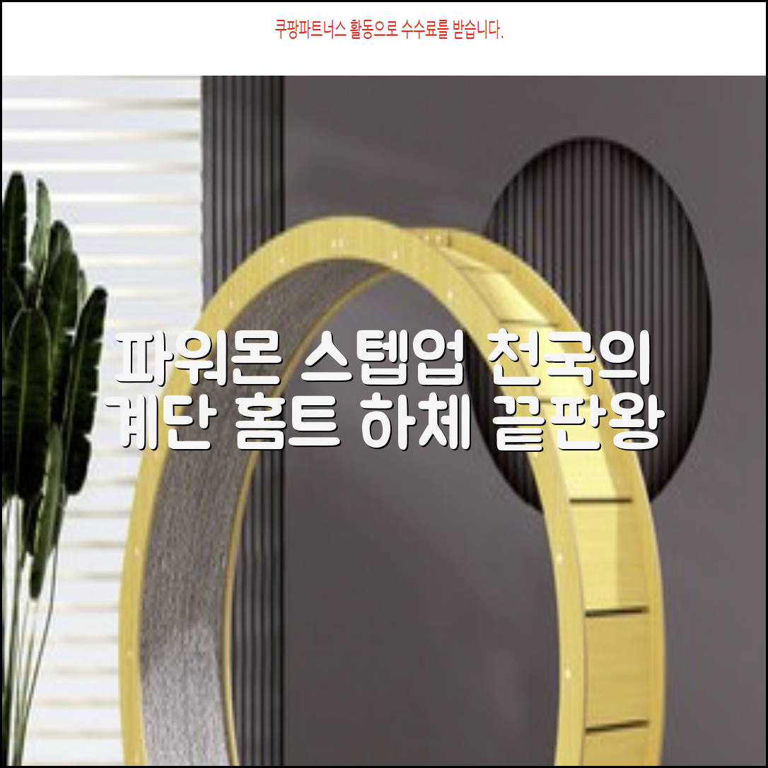 파워몬 천국의계단 스텝업 스텝퍼 스텝밀 에어 클라이머 계단오르기 홈트 실내 하체 운동기구, 파워몬 스텝업 추천 리뷰