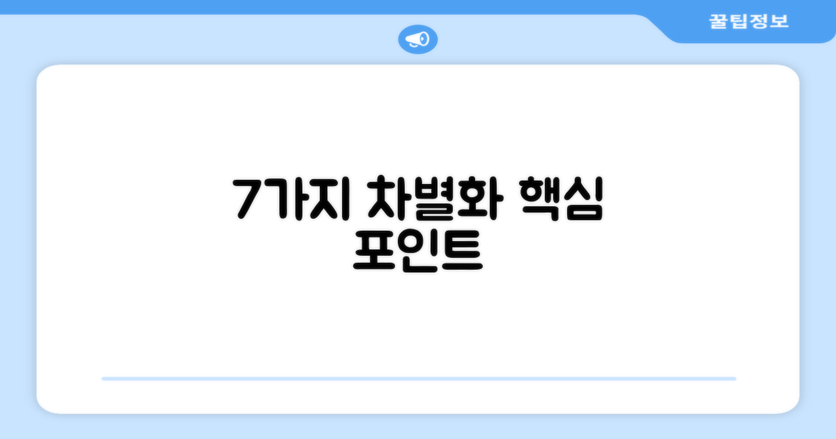 7가지 차별화 포인트