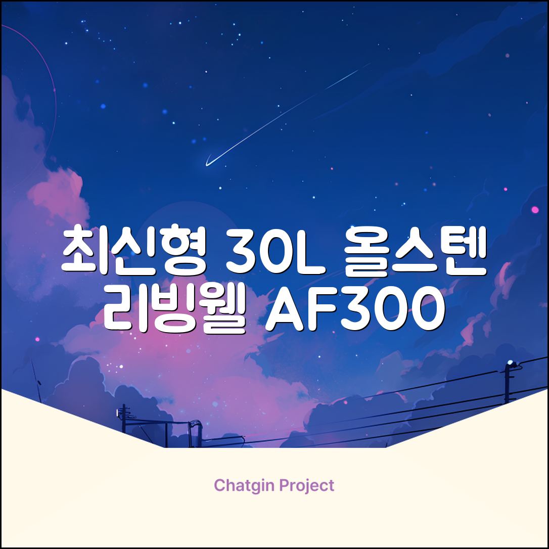 [최신형]리빙웰 30L 특대용량 신제품 올스텐 에어프라이어 AF300 추천 리뷰