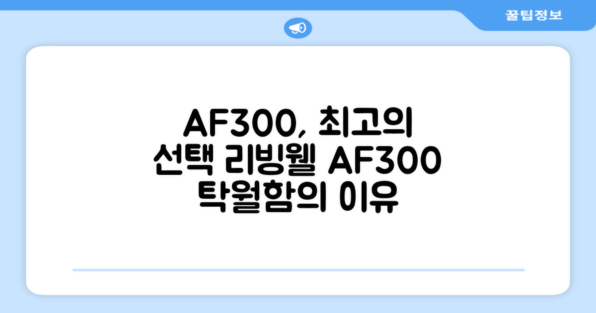 리빙웰 AF300, 탁월한 선택 이유