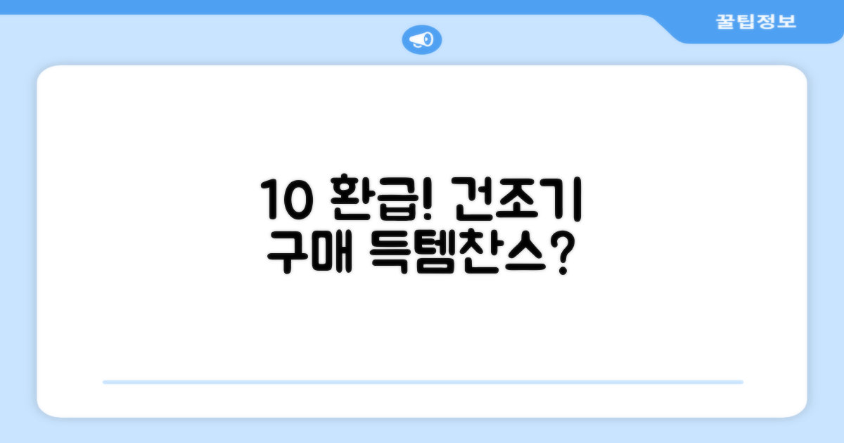 10% 환급, 건조기 구매가 득일까?