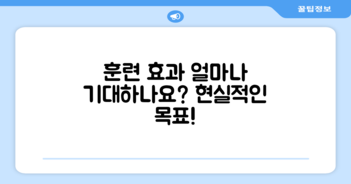 훈련 효과, 얼마나 기대할까?