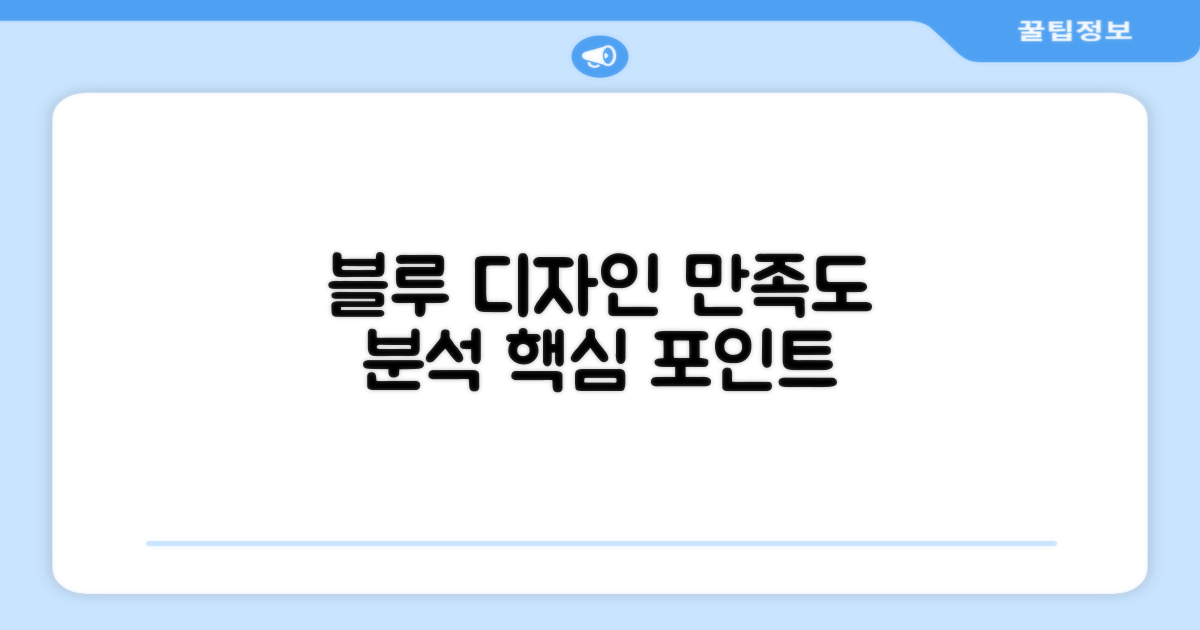 블루 색상, 디자인 만족도 분석