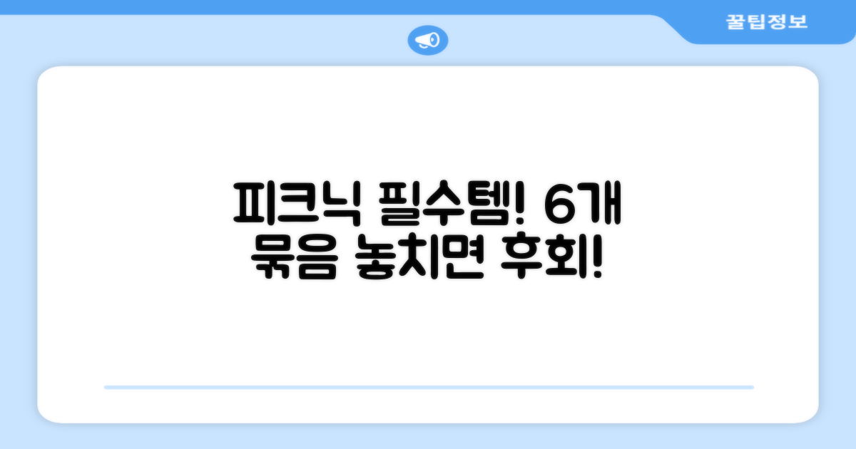 피크닉에 딱! 6개 묶음