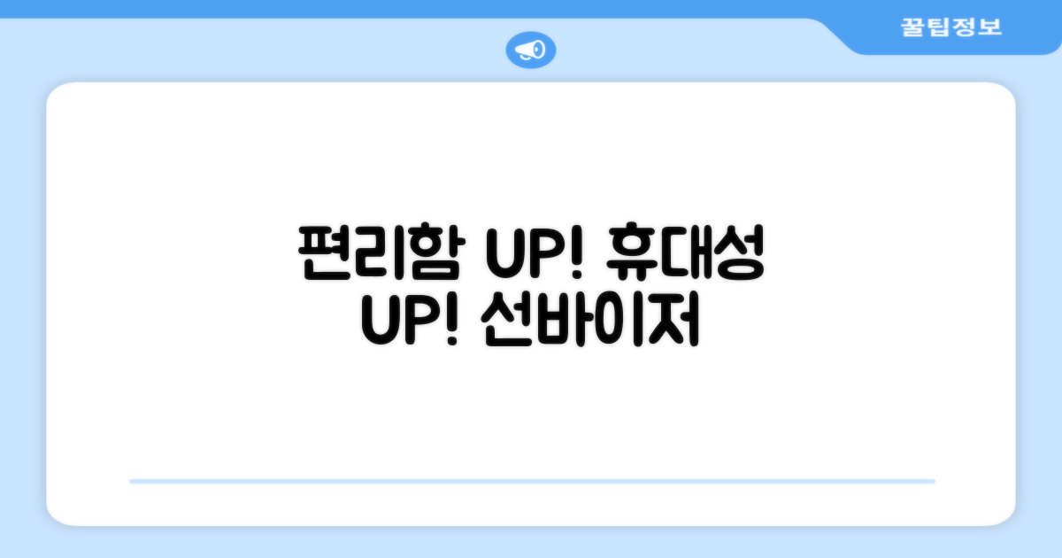 편리함과 휴대성을 갖춘 선바이저