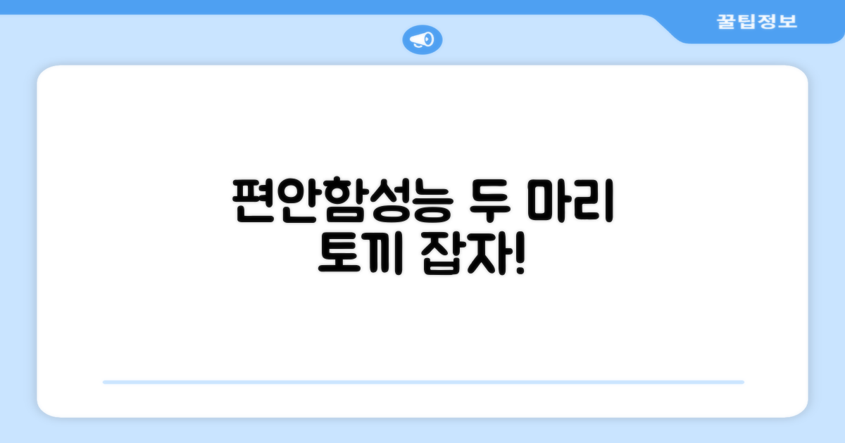 편안함, 성능 두 마리 토끼
