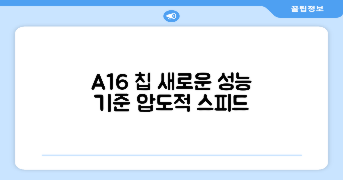 A16 칩, 성능의 새 기준