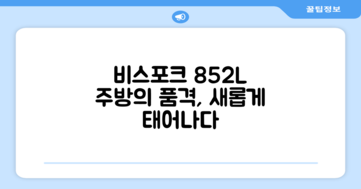 비스포크 852L, 주방을 바꾸다