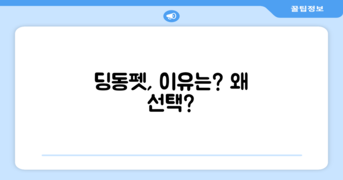 딩동펫, 왜 선택해야 할까?