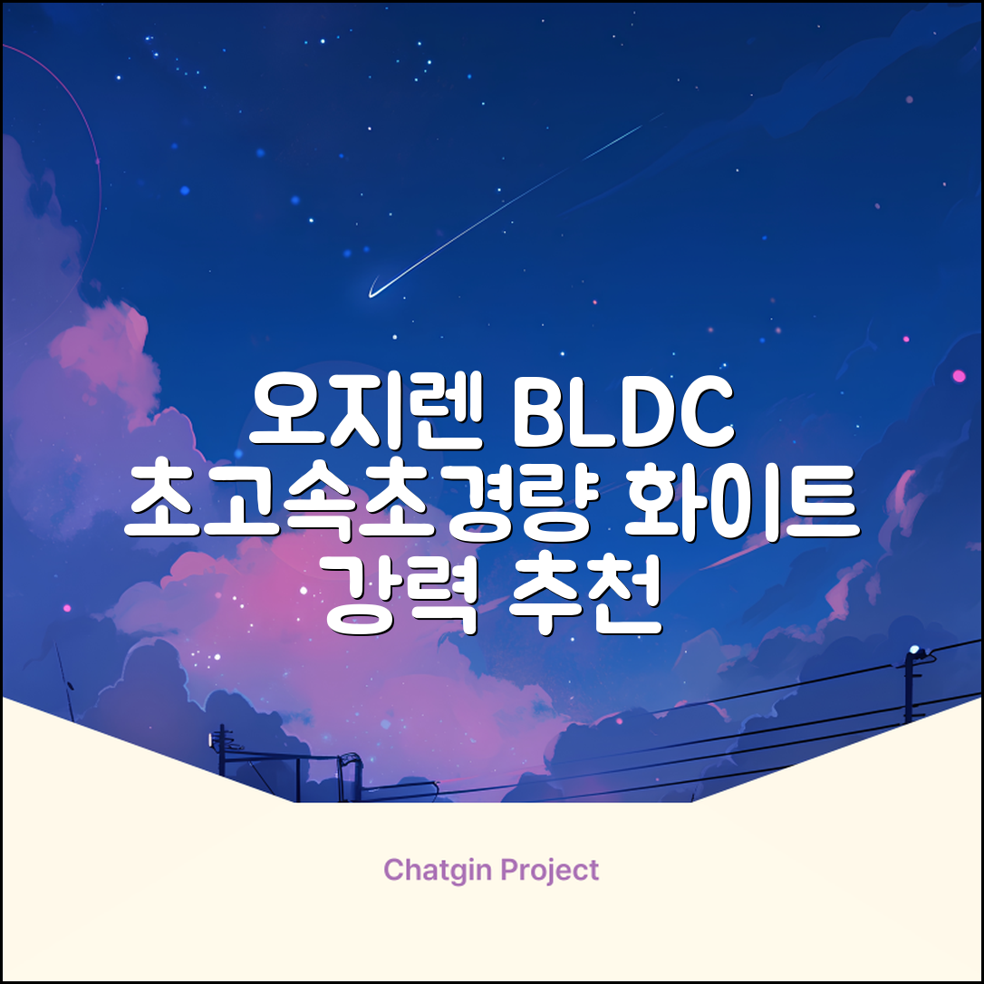 오지렌 초고속 고출력 초경량 음이온 BLDC 모터 헤어 드라이기, 화이트 추천 리뷰