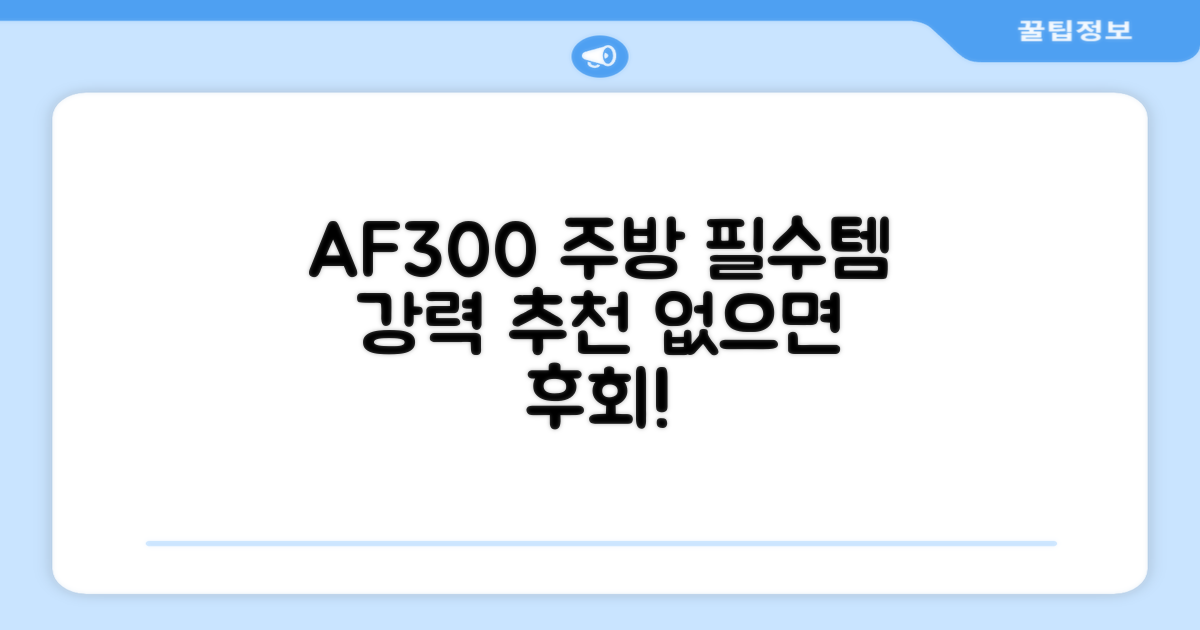 AF300, 당신의 주방 필수템