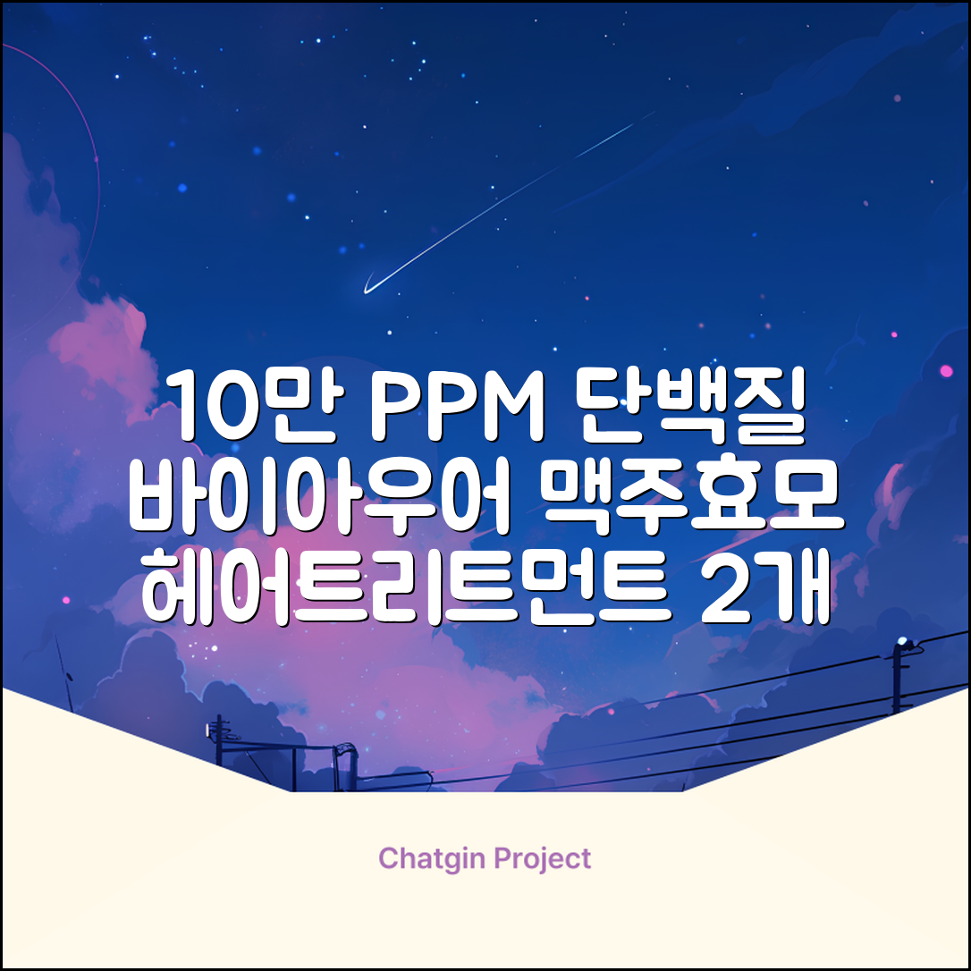 바이아우어 10만 PPM 단백질 맥주효모 헤어트리트먼트, 1L, 2개 추천 리뷰