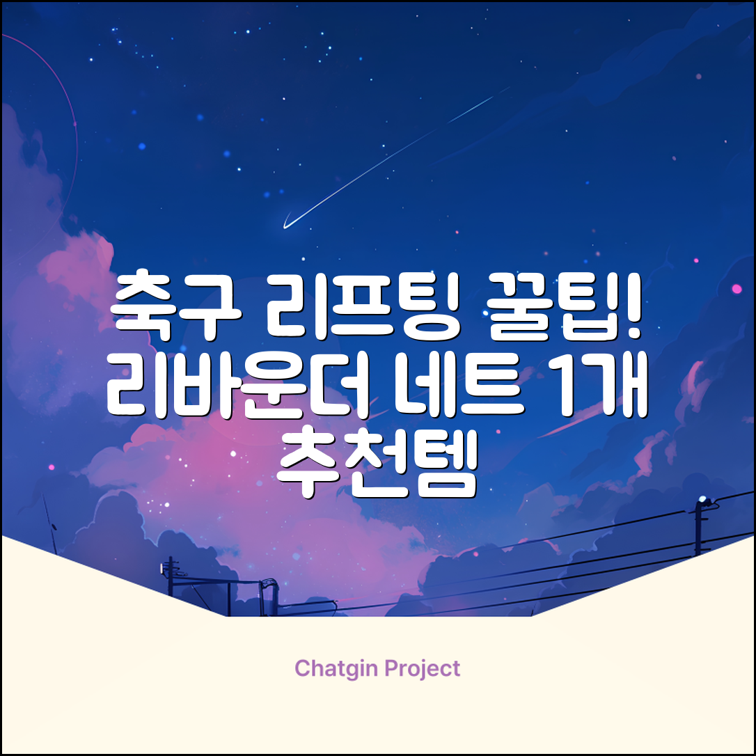 축구 리프팅 트래핑 리바운더 리바운드 네트, 1개 추천 리뷰