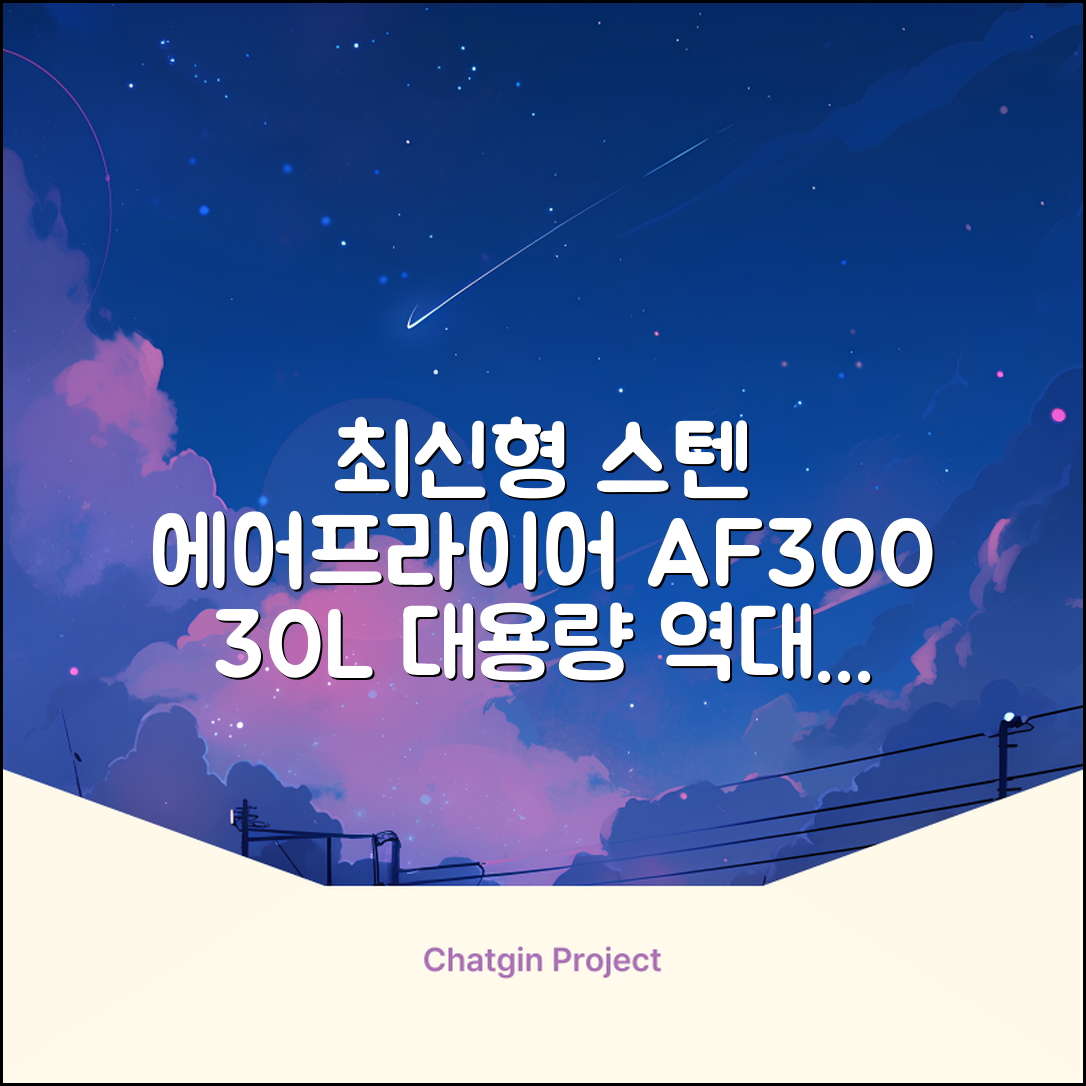 [최신형]리빙웰 30L 특대용량 신제품 올스텐 에어프라이어 AF300 추천 리뷰