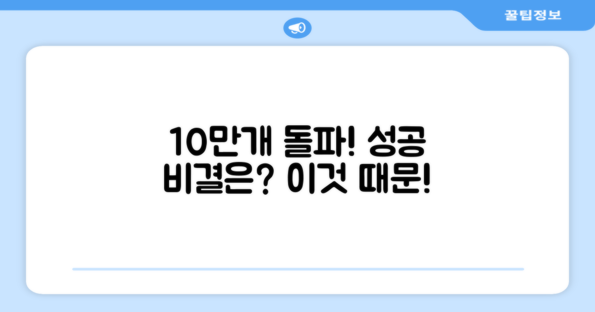 10만개 판매, 그 이유는?
