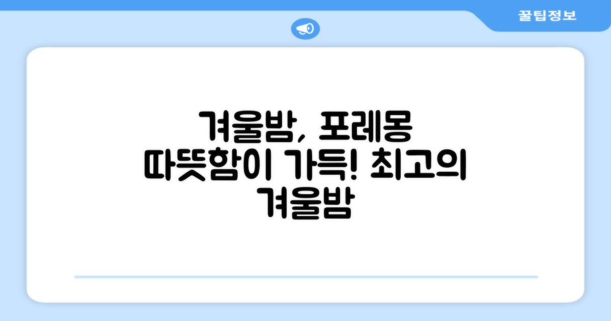 겨울밤, 포레몽으로 따뜻하게