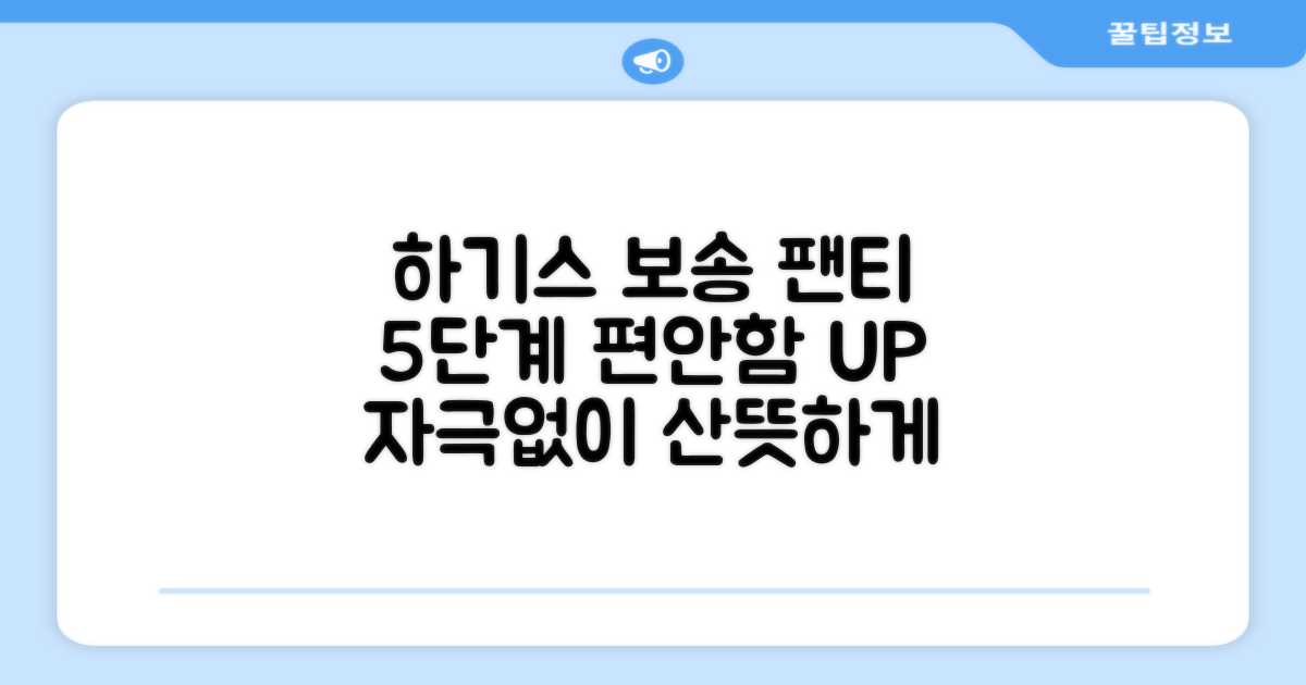 하기스 보송보송 팬티형 5단계