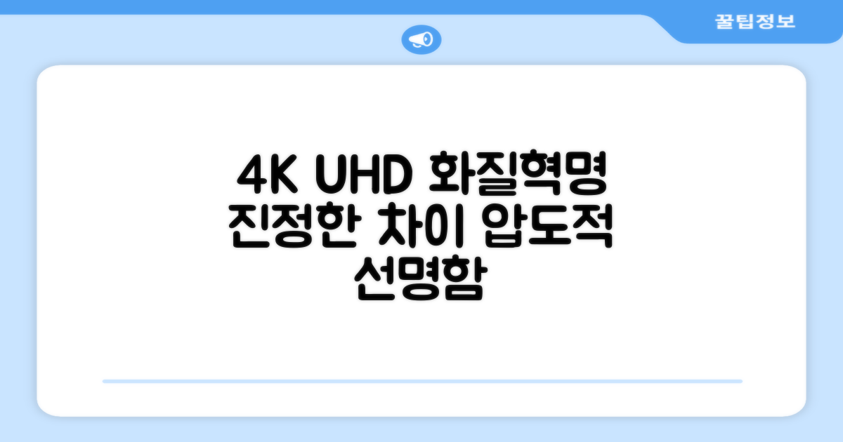 4K UHD, 무엇이 다른가요?