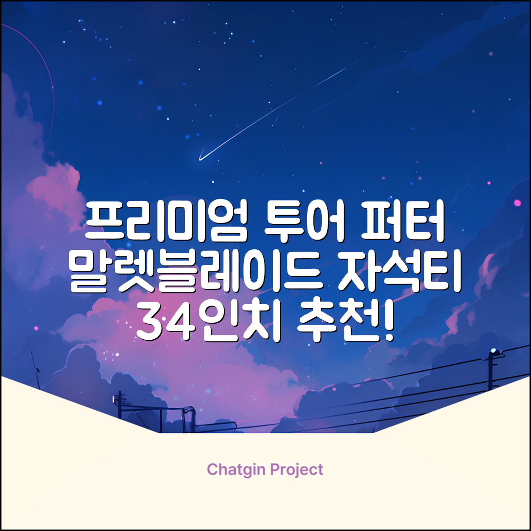 데이비드 프리미엄 투어 퍼터 말렛 블레이드 + 자석티 증정 퍼트 반달 일자, 34인치 추천 리뷰