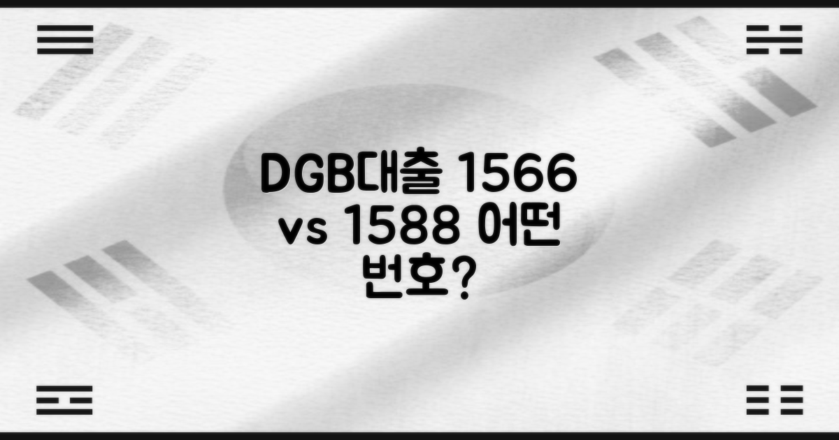 DGB대구은행 주택담보대출: 고객센터, 1566 vs 1588, 어떤 번호로 문의해야 할까?