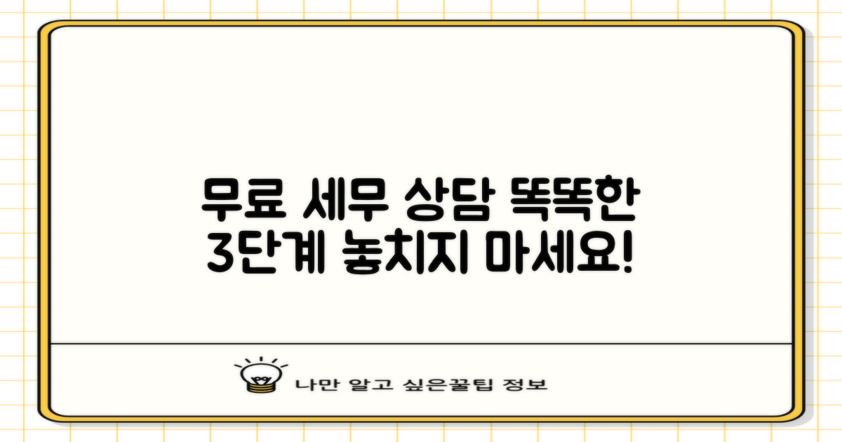 무료 세무 상담, 똑똑하게 이용하는 3단계 가이드