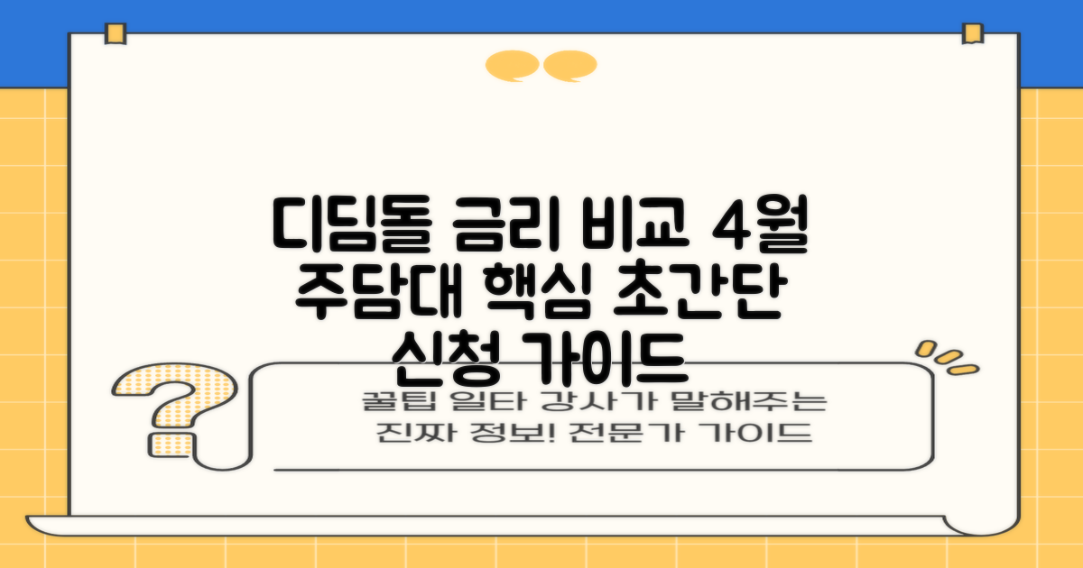 2023년 4월 디딤돌 대출 금리 비교 및 신청: 주택담보대출 핵심 가이드