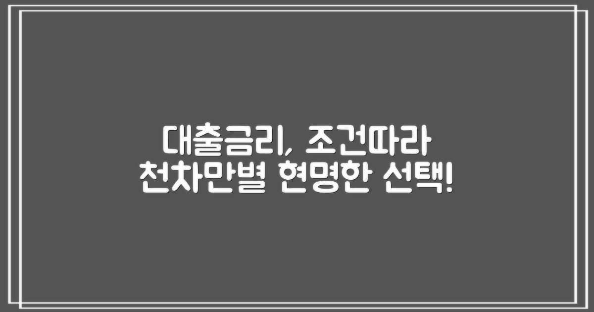 대출 조건별 금리 차이