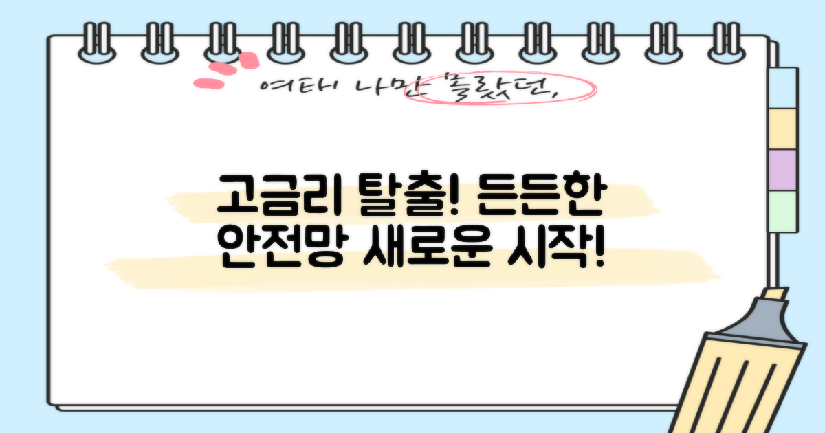 안전망대출2, 기존 고금리 대출의 든든한 안전망