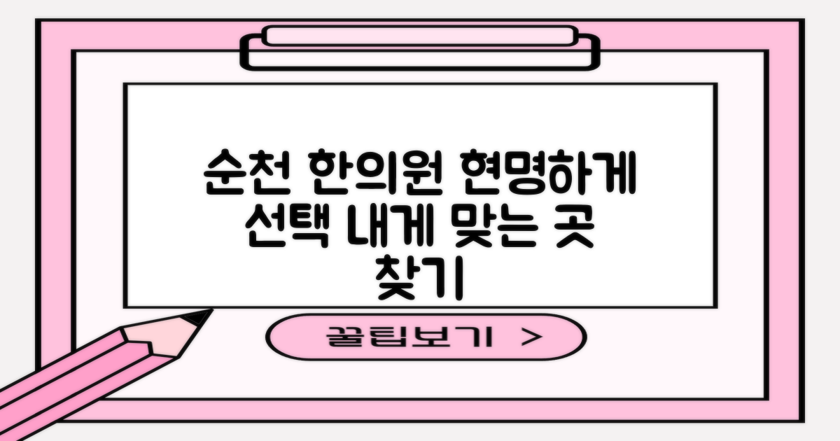 순천시, 최적 한의원 선택법
