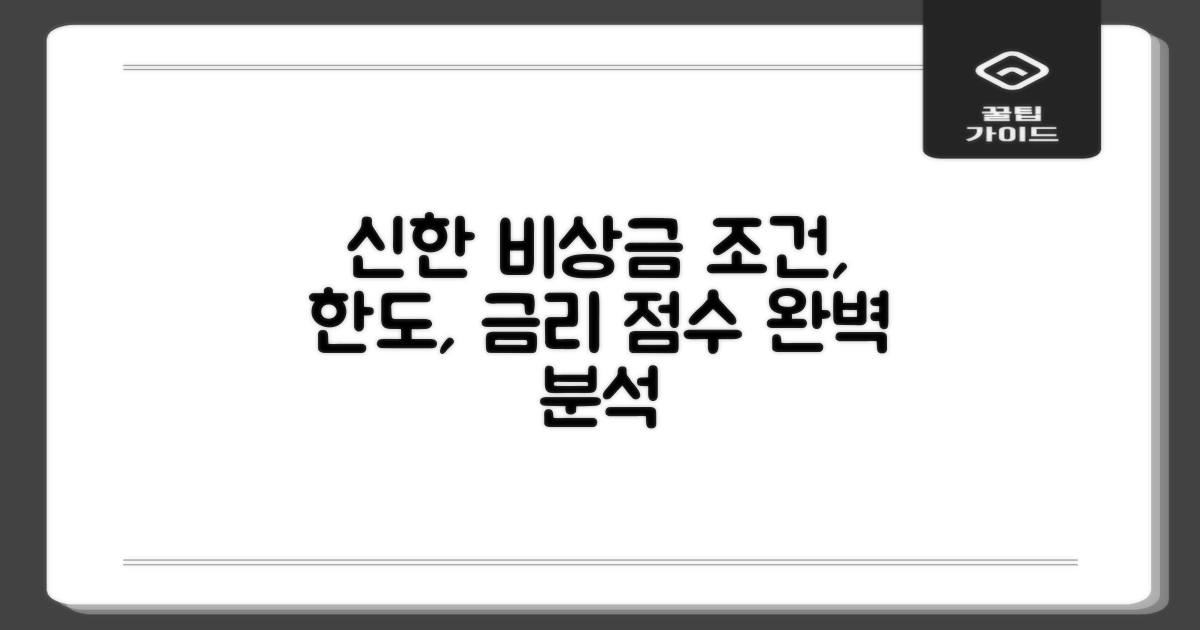 신한 비상금 대출: 조건, 한도, 금리, 장점, 신용 점수 완벽 분석